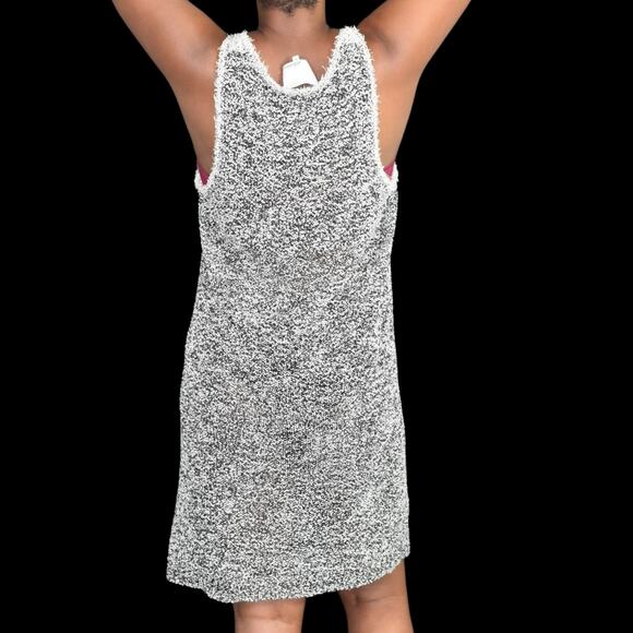 Phillip Lim Sweater Dress Black White Two Tone Sleeveless Tweed Knit Size Medium - Picture 2 of 12